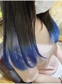 グレージュカラー ボブルフ 黒髪 ココアベージュ ロングヘア