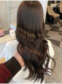 艶感抜群 brown ash20代30代髪質改善トリートメント透明感ロング