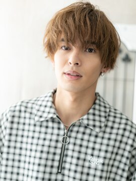 モッズヘアメン 札幌月寒店(mod's hair men) ≪mod's men≫ハイトーンカラー×重めバングで目力UPマッシュb