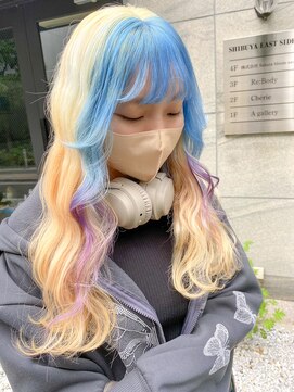 シェリエ(Cherie) 抜きっぱなしブロンド/フェイスフレミング/アイスブルーパープル