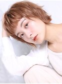 大人可愛い小顔美髪ツヤ髪ピンクブラウンベイビーピンクA2