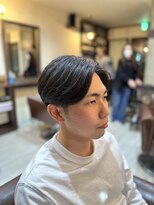 ヘアー ビジン(Hair Bijin) ツーブロ束間センターパートニュアンスパーマ