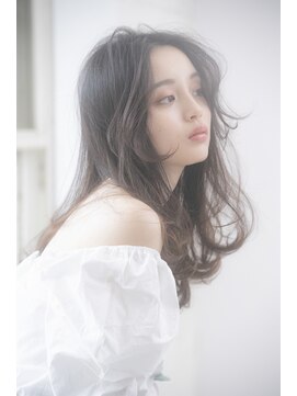 ボヌール 銀座並木通り店(Bonheur) 【Stylist芹原】色っぽロングレイヤー　ブルーグレージュ