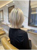 【ローレイヤー】【切りっぱなしボブ】