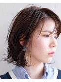 レイヤーボブのヘルシースタイル
