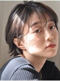 ショートパーマショートカット前髪あり前髪なし20代30代40代