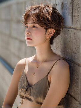 アルトリスト(Altruist Aging×HAIR&SPA) ☆イメチェンピンクベージュアンブレラカラー前髪クールショート