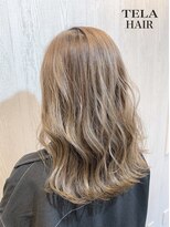 テーラヘアー 成田店(TELA HAIR)&nbsp;波巻きウェーブMIXスパイラル×シルバーアッシュ♪