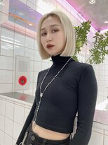 ロンドローズ 名古屋(Lond damaskRose)&nbsp;顔周り ダブルカラー 名駅 ブリーチ 髪質改善 ボブ 韓国234