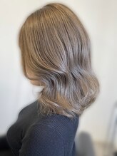 アース センター南店(HAIR&MAKE EARTH) 20代30代40代ナチュラルハイライト立体感アッシュベージュくびれ