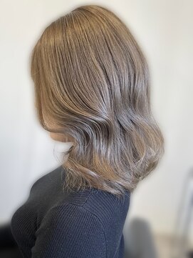アース センター南店(HAIR&MAKE EARTH) 20代30代40代ナチュラルハイライト立体感アッシュベージュくびれ