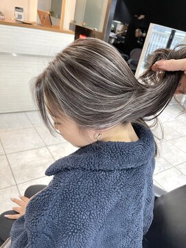 ブレンド 渋谷(BLend) 前髪アンブレラカラーこなれミディイメチェンウェーブパーマ