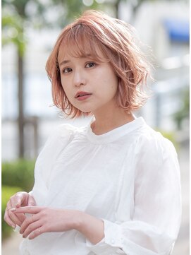 サロンズ イオンタウン宇多津店(SALONS) ピンクベージュ×外ハネカール