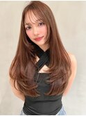 イヤリングカラー/白髪ぼかし/名古屋駅/名駅/学割U24/前髪