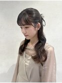 【kana】結婚式ヘア　カチモリヘア×ハーフアップ
