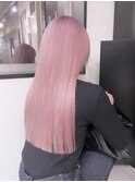 イメチェン/ホワイトブロンド/外ハネボブ/ワイドバング/渋谷