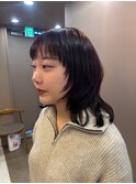 レイヤー、ウルフ、ウルフカット、暖色、暖色カラー【PiNo井上】