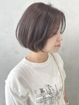 セイドット リー(Say. Ree)&nbsp;Say.ショートボブホワイトグレージュミニウルフ細めハイライト