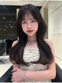 韓国ヘア/髪質改善/顔周りカット/グレージュ/表参道