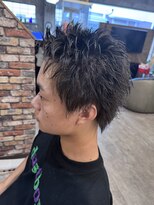 ルーナヘアー(LUNA hair)&nbsp;スパイキーショート メンズカット パーマ ピンパーマ ツイスト