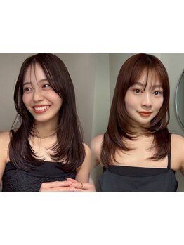 レイヤーロング＆ゆるふわ巻きで創る愛されヘア。艶と潤いあふれる質感で大人可愛いスタイル[池袋]