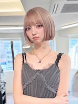 エルサリープアネックス 神戸三宮(Elsaleap annex)&nbsp;【Elsa the leap三宮】ホワイトベージュ切りっぱなしボブ