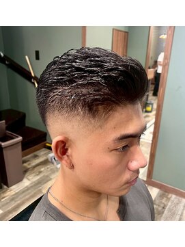 スタンドバーバー 柏(STAND BARBER) サーフカール/スパイキーショート/ブルーブラック/柏