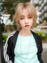 ギークス(GEEKS)&nbsp;【GEEKS渋谷】ショートウルフ/ミルクティーベージュ/秋ヘア/小顔