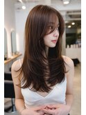 レイヤーカット髪質改善カラー透明感カラー顔まわりカット