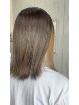 ロア 熊本(LOA)&nbsp;インナーカラー　アッシュブラウン×オレンジ　10代20代30代40代