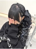 【新宿駅/新宿三丁目/ヘアセット/サイドポニーテール】