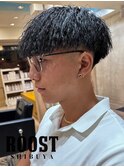 MEN’S HAIR/波巻ツイストスパイラル/フェザーパーマ/眉毛/渋谷