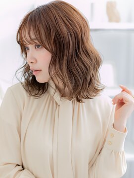 モッズヘア 越谷(mod's hair) バーガンディくせ毛風ゆるふわマレットヘアc7越谷20代30代40代