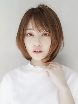 ギークス(GEEKS) 【GEEKS渋谷】くびれボブ/冬カラー/マロンベージュ/レイヤーボブ