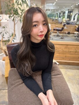 フィーカ(fiica) ロングレイヤー　オリーブグレージュ