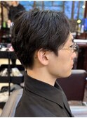 メンズパーマ刈り上げセンターパート【池袋/フェザー/シャドウ】