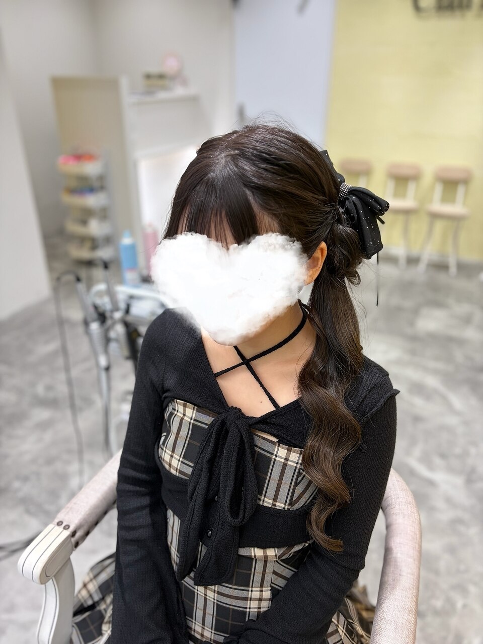 サイドお団子ポニーテール：L277974882｜ヘアセットクラン リリー
