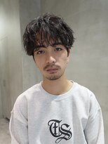 バイフィフス 原宿/表参道(by fifth)&nbsp;センターパートシャドウパーマスパイラルパーマルーズパーマ