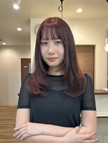 ハノン(Hanon) チェリーレッド×レイヤーカット