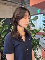 キャラハーフ 池袋東口店(KYARA HALF)&nbsp;ミディアムレイヤー/ハッシュカット/シースルー