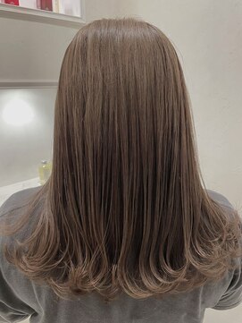 ヘアースペースブルーム リアン 岡町店(HAIR SPACE BLOOM Lien) 【岡町/オリーブグレージュ】透明感カラー