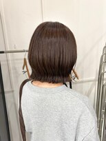 アトレ 福岡大名店(attrait)&nbsp;大人っぽいブラウンボブ×ツヤ感トリートメント