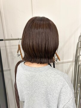 アトレ 福岡大名店(attrait) 大人っぽいブラウンボブ×ツヤ感トリートメント