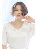 ニュアンスカールショートボブ