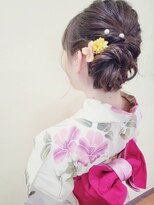 シェヴー(Cheveux)&nbsp;浴衣◆左寄せダウンシニヨン