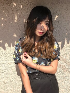 アローラ 三軒茶屋(Allora) モテ髪グラデーションカラー