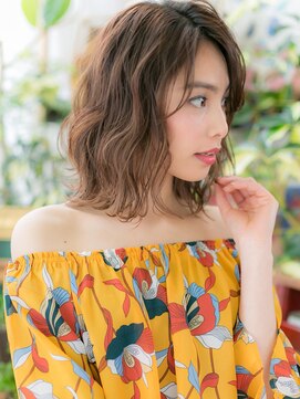 カバーヘア ブリス 戸田公園西口店(COVER HAIR bliss) ★インナーカラーx斜めバングのくせ毛風グラマラスセミディ★5