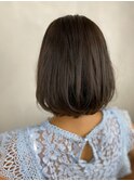 フェミニンボブ ボブ アッシュブラウン  ナチュラルボブ  小顔