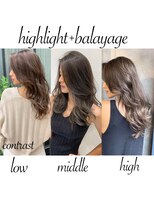 トルネード(TORNADO)&nbsp;外国人風ハイライトバレイヤージュグレージュ