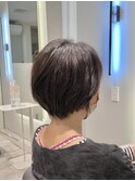 くせ毛ショートボブ顔まわりカット髪質改善